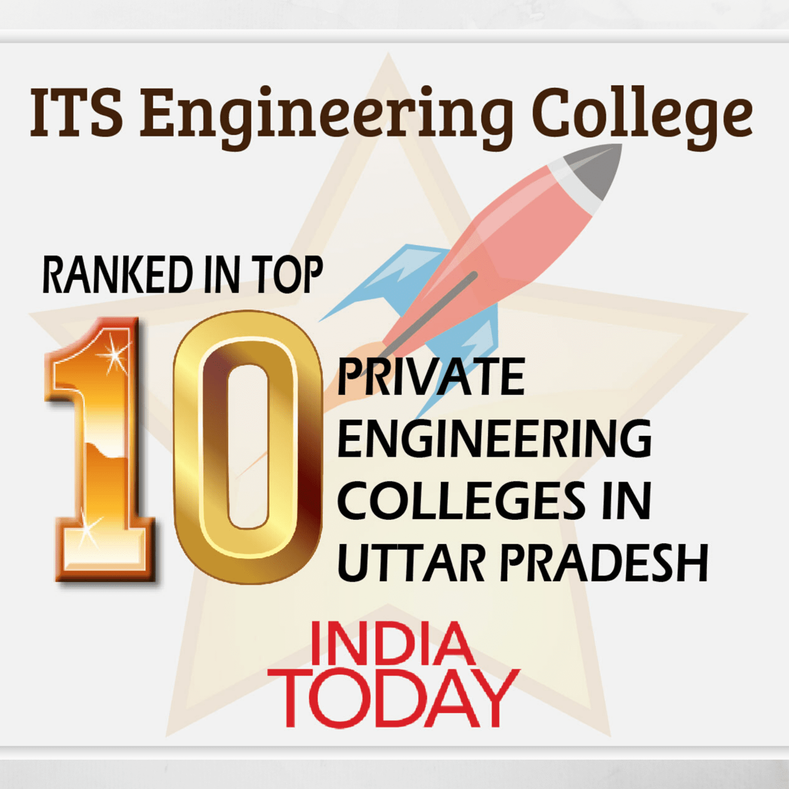 ITS in Top 10 Private Engineering College by India Today