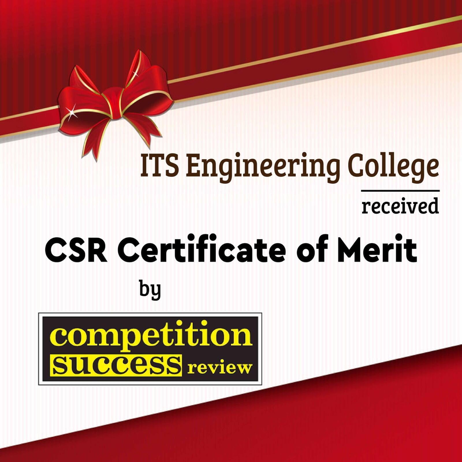 Certificate of Merit by Competition Success Review 2020-21