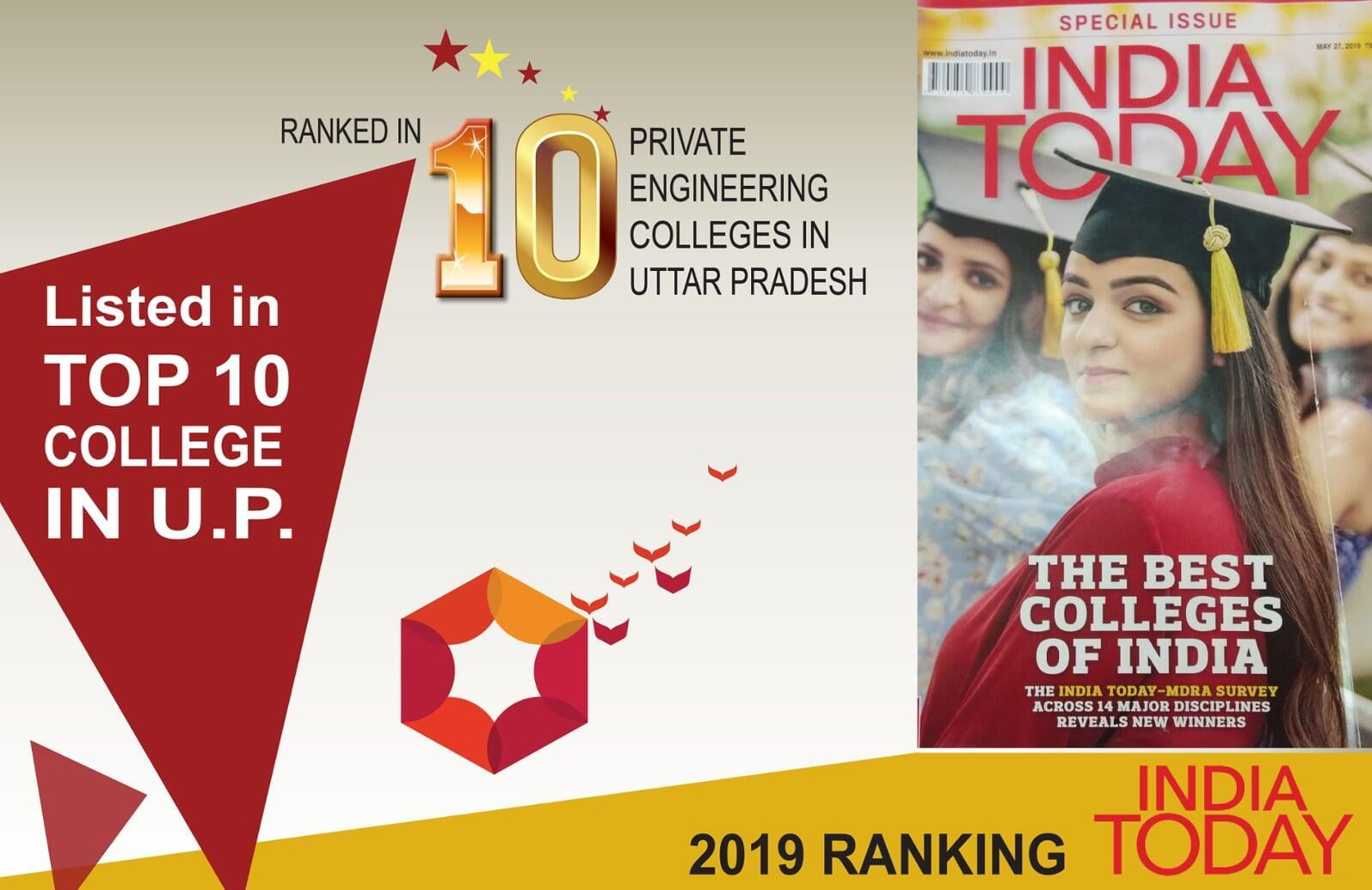 Top 10 Private Engineering Colleges in Uttar Pradesh" by India Today